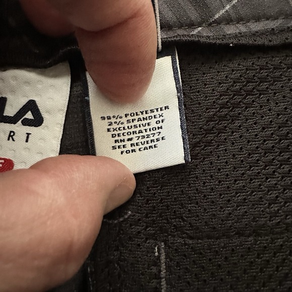 Fila Sport‎ Golf Shorts Men's Sz 36 Black Plaid Chino Lightweight - Picture 4 of 9